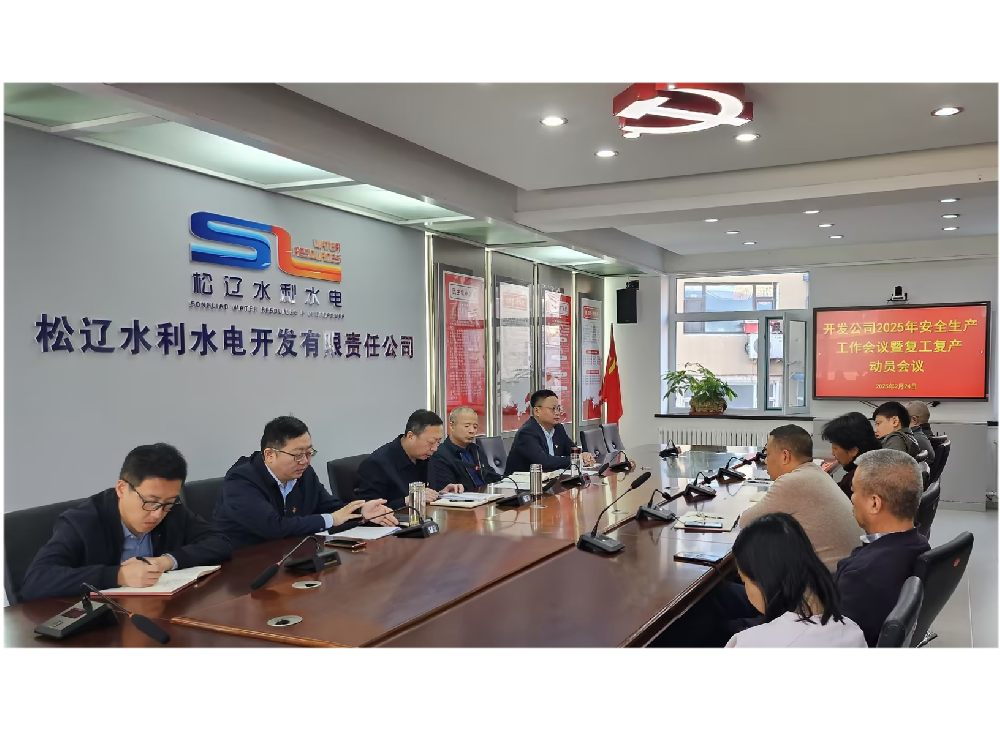 開發(fā)公司召開2025年安全生產工作會議暨復工復產動員會議